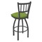 Holland Bar Stool Co 30" Swivel Bar Stool, Pewter Finish, Canter Kiwi Green Seat 81030PW009 - alternate 4